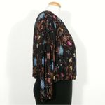 Free People  Wildflower Honey Top Black Floral Size Small Photo 7