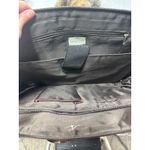 Coldwater Creek Laptop Tote Bag Faux Croc Leather Woven Brown Shoulder Bag Work Photo 7