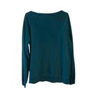 Teal Green Nike White Swoosh Logo Sweatshirt wide neck Kangaroo pocket Photo 5