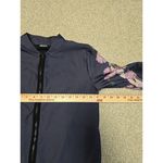 Ultracor  Women's Blue Floral-Print Peony Air Jacket Size Medium Workout Gorpcore Photo 5