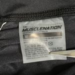 Muscle Nation ‎ High Rise Scrunch Butt Black 7/8 Leggings Size Medium Photo 6