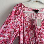 Sanctuary  Dress New Crush Babydoll Tiered Long Sleeve Dress Oasis Bloom Sz S NWT Photo 8