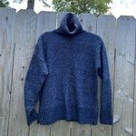 Banana Republic Turtleneck Sweater by Repreve Women Petite Small Blue Winter Nwt Photo 1
