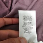 EXPRESS  Dusty Mauve Hammered Satin Surplice Ruffle Sleeve Blouse Size Large Photo 7