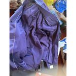Tahari Belted Trench Coat Classic Double Breasted Purple Jacket Small Photo 2