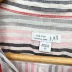 J.Jill Love Linen Essential Striped Button Up Shirt Photo 3