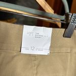 Loft NWT  Womens Riviera Short Khaki Tan Cotton Blend Chino 6" Size 12 Photo 7