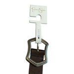 Jessica Simpson Belt Womens Size M 8-10 Faux Leather Silver Buckle $33 MSRP NEW Photo 1