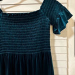 Urban Outfitters Dark Teal Clara Off Shoulder Mini Dress Photo 4