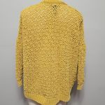 Daytrip  mustard pointelle chenille cardigan xs Photo 4