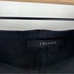 J Brand Natasha Stretch Coated Black Denim Button Fly High Rise Bermuda Shorts Photo 3