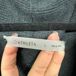 Athleta  Restful Cocoon Wrap Cardigan Ribbed Heather Gray Sweater Size Small Photo 4