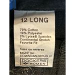 Dockers  Women Favorite Fit Career Pants Size 12 Long Charcoal nwt (8103) Photo 6
