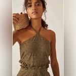 Hutch Anthropologie  Solid Halter Romper Photo 3