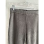 Elie Tahari  XS Gray Suede Straight Leg Ponte‎ Pants Career Photo 1
