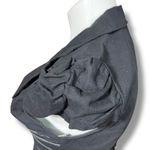 My Michelle Y2K  Womens Blazer Suit Jacket Short Sleeve Fitted Button Close Black Photo 4