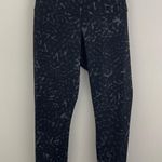 Lululemon Rare Star Crushed Coal Black Wunder Under Crop II (Roll Down) Leggings Photo 4