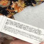 Desigual  Sumatra Black Floral Print Long Sleeve Blouse Batwing Size L‎ Bohemian Photo 5