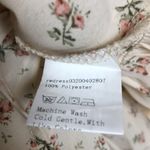 Romwe NWT  Women’s Floral Print Tie Shoulder Defined Waist Ruffle Hem Mini Dress Photo 8