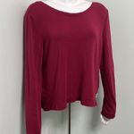 Good American  V-Neck Plunge Back Sweatshirt Photo 0