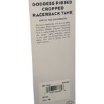 Alo Yoga GODDESS RIBBED CROPPED RACERBACK TANK White XS ( Sold Out) Photo 9