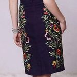 Moulinette Soeurs Anthropologie Clematis Skirt Floral Embroidered Linen Size 6 Photo 1