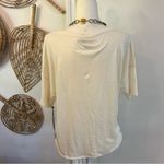 Amuse Society  A4116CLE Le Surf Tee White Black Graphic 100% Cotton NWT Large Photo 6