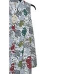 Entro Women's Shirt Dress Button-Up Midi Floral Collar Cold Shoulder Medium NWT Photo 2