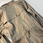 Cole Haan Topaz Iridescent Raincoat L Packable Trench Coat Photo 8