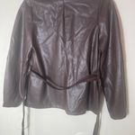 Banana Republic  brown vegan leather jacket Photo 2