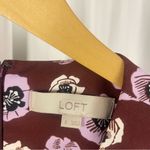 Loft Size 8 Floral Mini Dress Long Sleeves Ruffle Skirt Flowy Swing Dress Spring Photo 3