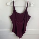 Outdoor Voices Burgundy Shiraz Rib Leotard Photo 6