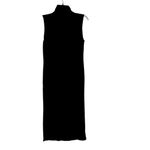 Vince  Side Slit Sleeveless Turtleneck Midi Dress Black Size S Photo 6