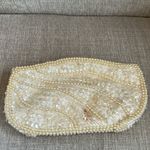 Vintage Miranda Japan Pearl Beaded and Sequin Pouch White Photo 2