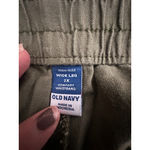 Old Navy  Women Wide Leg Linen Pants 3X Green Comfort Waistband Coastal High Rise Photo 6