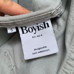 Boyish  Harvey cropped denim jean jacket light grey size Small Photo 9