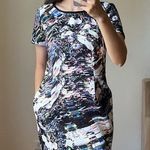 sachin and babi mini printed dress size 6 purple white green D1 Black Photo 0