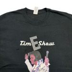 Gildan Tim E Show Unisex T Shirt Elvis Theme Graphic Print Black Cotton Signed Large Photo 1