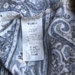 Viamor Blue Paisley Print Off Shoulder Tunic Top Blouse Dress Women's Size Small Photo 7