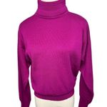 Vintage Tyrolia Skiwear wool blend turtleneck ski sweater raspberry size small S Purple Photo 6