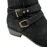 Joie  Gypsy Ankle Boot Size 36 US 6 Black Suede Leather Bootie Low Heel Photo 6