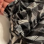 prAna  Margot Black White Tankini Leaves Cross-Back Swimsuit Size 40D EUC #2437 Photo 4