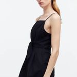 Madewell Tie-Waist Romper Black NEW 8 Medium Square neck Photo 4