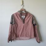 Xirena Izzie Geometric Print Cotton Top in Desert Day XS Red Photo 3