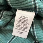 BP  Split‎ Neck Ribbed Short Sleeve Crop Top in Green Trekking Bella Stripe Photo 6