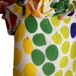 All Things Mochi Blessica Rainbow Polka Dot Print Tiered Silk Mini Dress Sz S White Photo 13