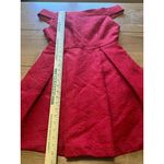 Ark & CO Red Dress White Embroidered Size‎ Small Mini Zipper Formal Party Women Photo 3