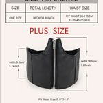 Black Corset Belt Zipper New Plus Photo 5