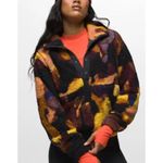 prAna Polar Escape Snap Up Women’s Jacket size large Multi Wine chenille fleece Photo 7
