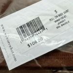 We Wore What NWT Pullon Elastic Waist Jersey Lightweight Midi Skirt S Saddle Brown Photo 6